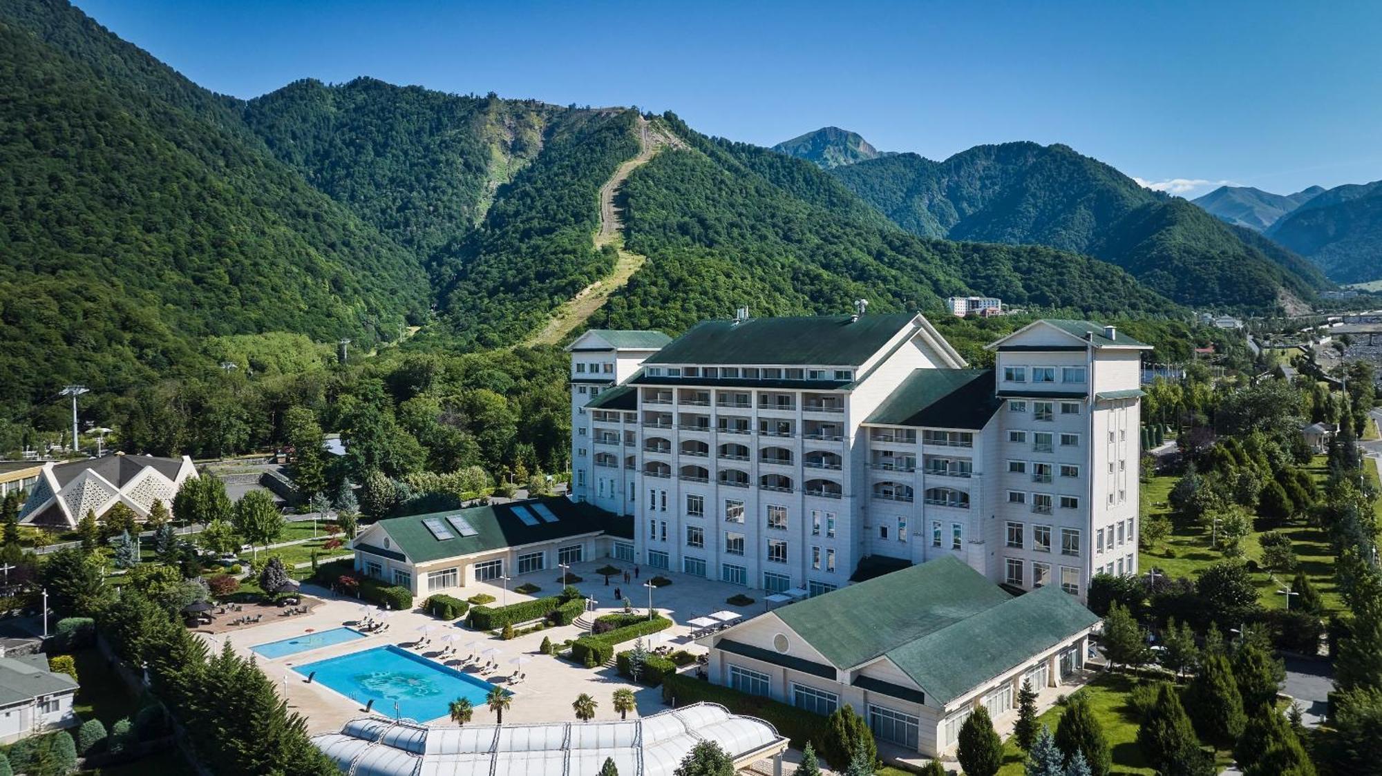 Qafqaz Riverside Hotel Gabala Exteriér fotografie The hotel