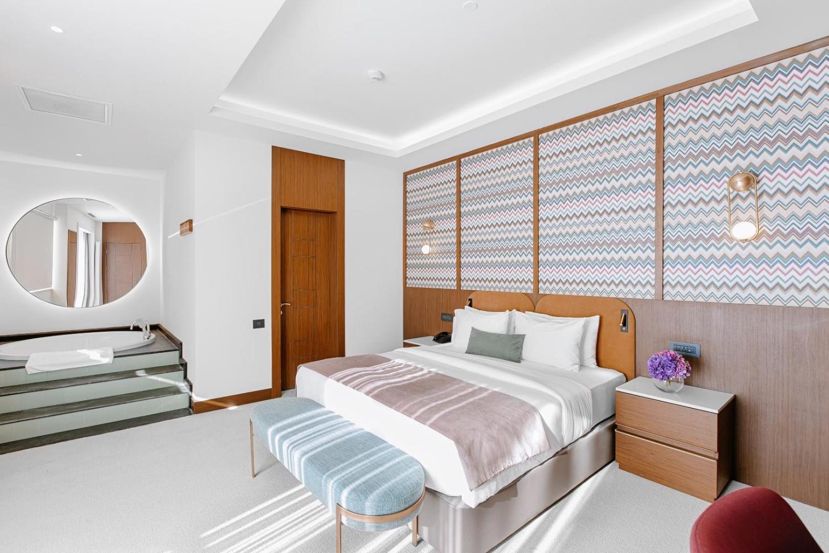 Qafqaz Riverside Hotel Gabala Exteriér fotografie A bedroom at the hotel